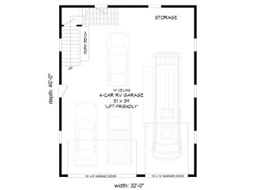1st Floor Plan, 062G-0426