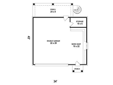 1st Floor Plan, 006G-0103
