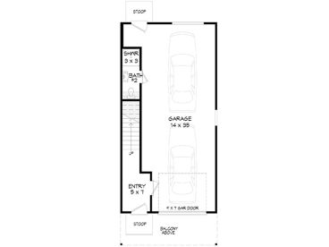 1st Floor Plan, 062G-0343