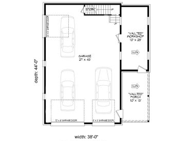 1st Floor Plan, 062H-0268