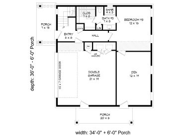 1st Floor Plan, 062G-0304