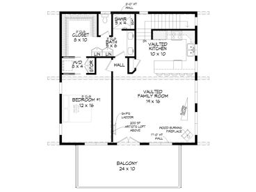 2nd Floor Plan, 062G-0393