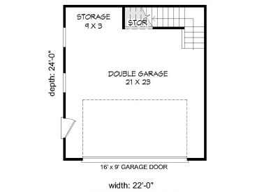 1st Floor Plan, 062G-0187