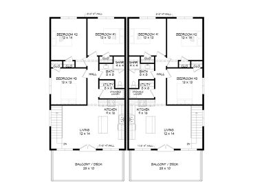2nd Floor Plan, 062M-0012