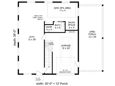 1st Floor Plan, 062G-0346