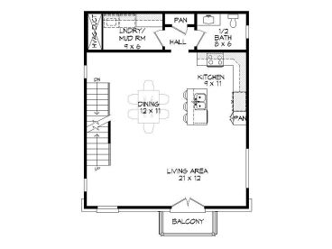 1st Floor Plan, 062G-0135