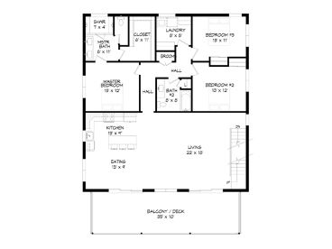 2nd Floor Plan, 062G-0282