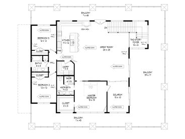 2nd Floor Plan, 062g-0299