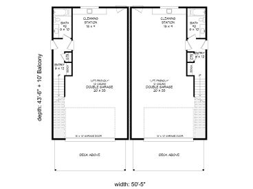 1st Floor Plan, 062M-0012