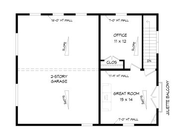 2nd Floor Plan, 062G-0442