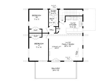 2nd Floor Plan, 062G-0316