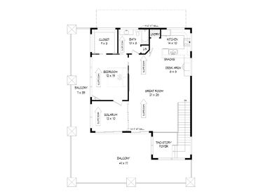 2nd Floor Plan, 062G-0101
