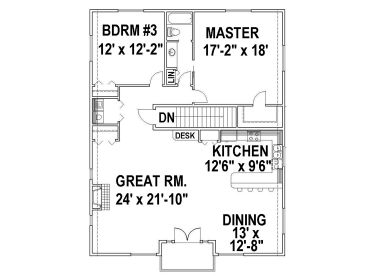 2nd Floor Plan, 012G-0121