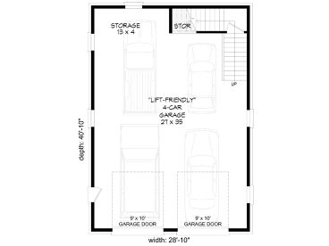 1st Floor Plan, 062G-0300