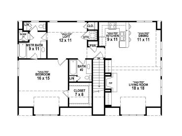 2nd Floor Plan, 006G-0149