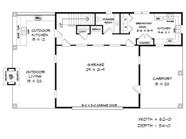 1st Floor Plan, 019G-0027