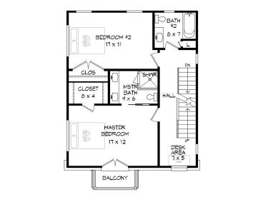 2nd Floor Plan, 062G-0188