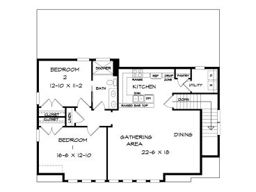 2nd Floor Plan, 019G-0018