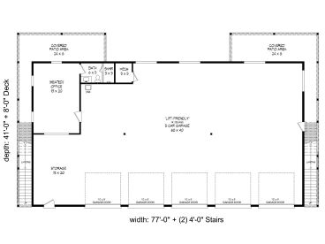 1st Floor Plan, 062G-0295