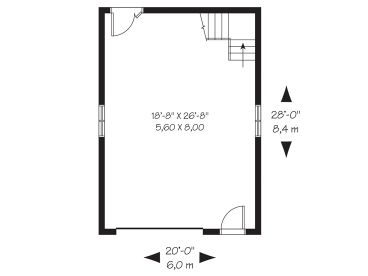 1st Floor Plan, 028G-0045