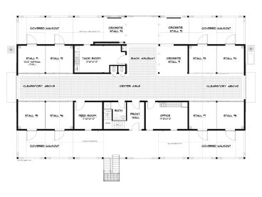1st Floor Plan, 087B-0001