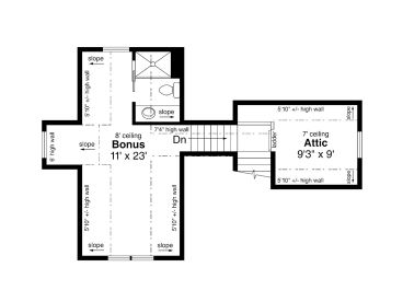 2nd Floor Plan, 051G-0127