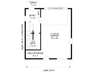 1st Floor Plan, 062G-0348