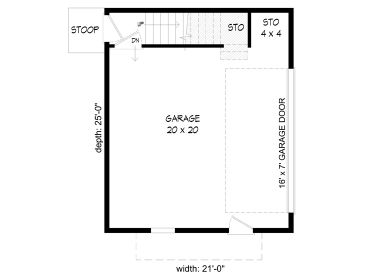 1st Floor Plan, 062G-0269