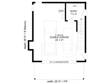 1st Floor Plan, 062G-0342