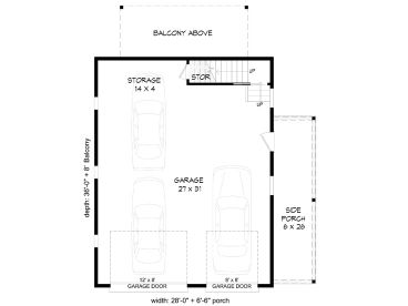 1st Floor Plan, 062G-0244