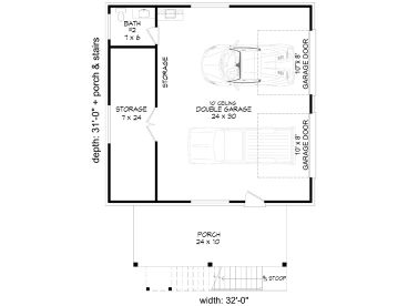 1st Floor Plan, 062G-0389