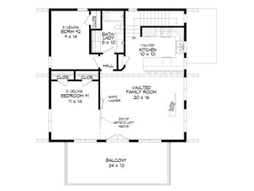 2nd Floor Plan, 062G-0340
