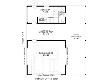 1st Floor Plan, 062G-0249
