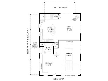 1st Floor Plan, 062G-0302