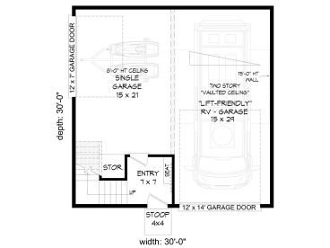 1st Floor Plan, 062G-0374