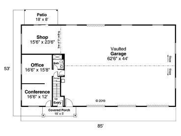 1st Floor Plan, 051G-0125