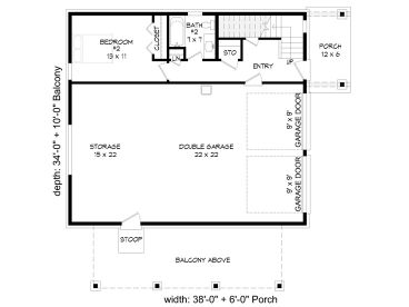 1st Floor Plan, 062G-0330