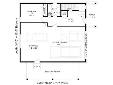 1st Floor Plan, 062G-0285