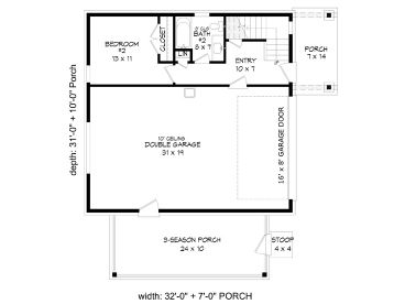 1st Floor Plan, 062G-0387