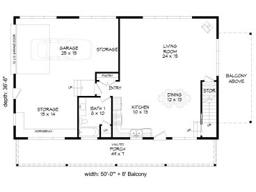 1st Floor Plan, 062G-0363