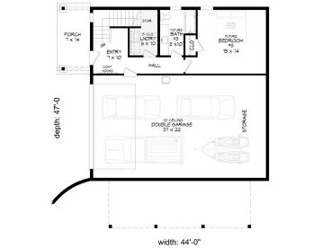 1st Floor Plan, 062G-0350
