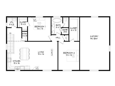 2nd Floor Plan, 062G-0233