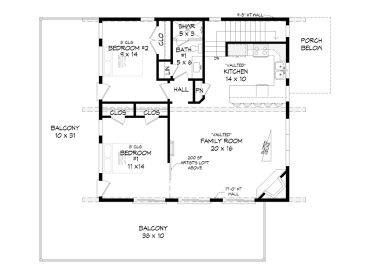 2nd Floor Plan, 062G-0327