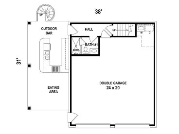 1st Floor Plan, 006G-0101
