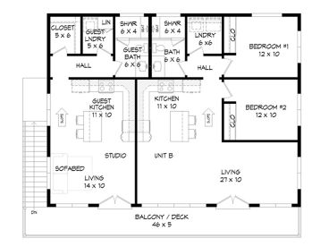 2nd Floor Plan, 062G-0257