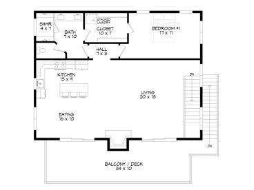 2nd Floor Plan, 062G-0345