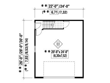 1st Floor Plan, 072G-0016