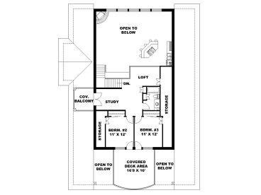 2nd Floor Plan, 012G-0135