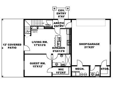 1st Floor Plan, 012G-0143