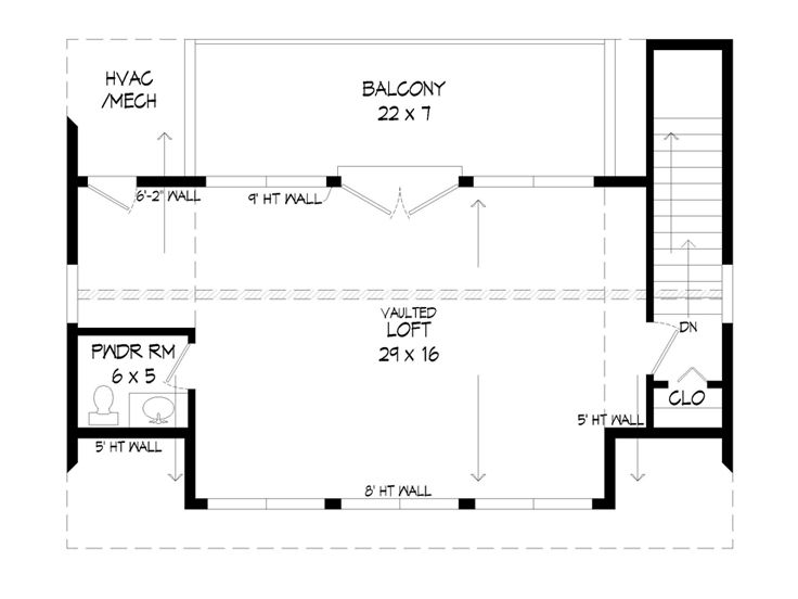 2nd Floor Plan, 062G-0297